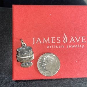 james avery birthday cake charm sterling silver